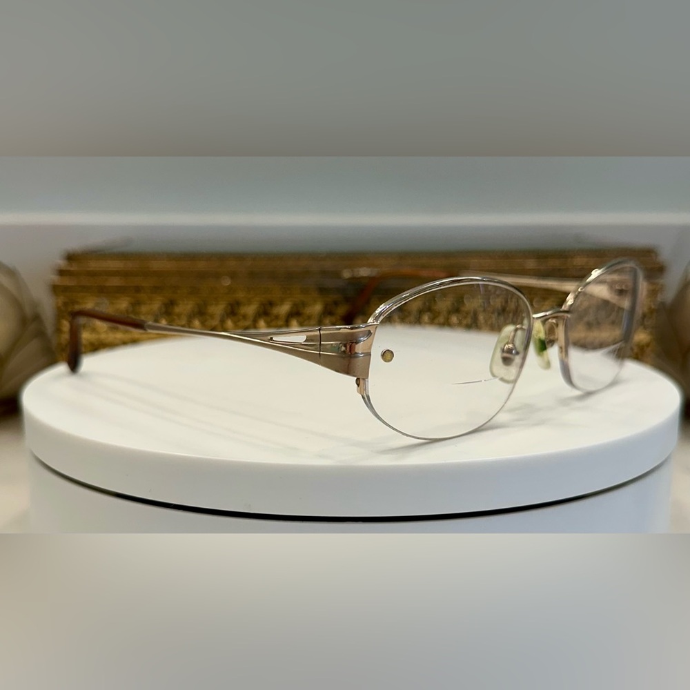 VTG Seiko - Japan - Gold-Toned Rx Titanium Eyeglass Frames - EUC